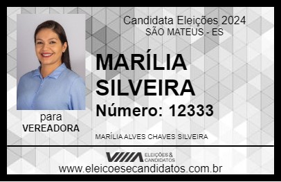 Candidato MARÍLIA SILVEIRA 2024 - SÃO MATEUS - Eleições