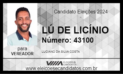 Candidato LÚ DE LICÍNIO 2024 - PINHEIROS - Eleições