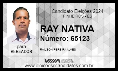 Candidato RAY NATIVA 2024 - PINHEIROS - Eleições