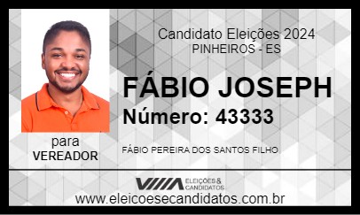 Candidato FÁBIO JOSEPH 2024 - PINHEIROS - Eleições