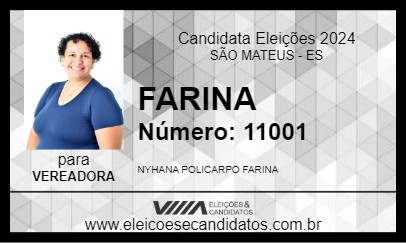 Candidato FARINA 2024 - SÃO MATEUS - Eleições