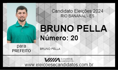 Candidato BRUNO PELLA 2024 - RIO BANANAL - Eleições