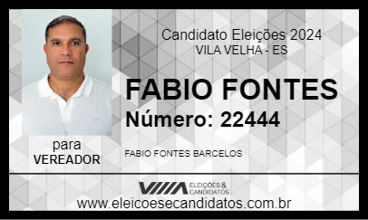 Candidato FABIO FONTES 2024 - VILA VELHA - Eleições