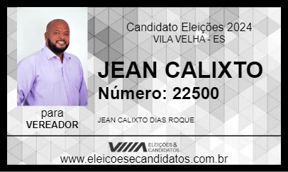 Candidato JEAN CALIXTO 2024 - VILA VELHA - Eleições