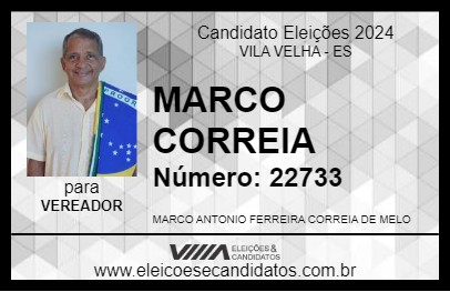 Candidato MARCO CORREIA 2024 - VILA VELHA - Eleições