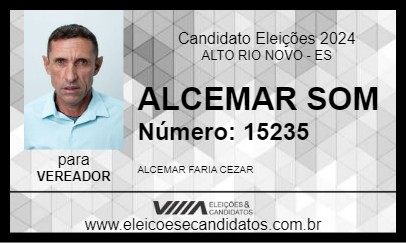 Candidato ALCEMAR SOM 2024 - ALTO RIO NOVO - Eleições