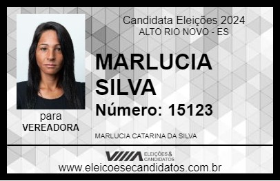 Candidato MARLUCIA SILVA 2024 - ALTO RIO NOVO - Eleições