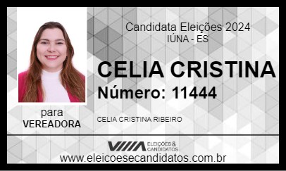 Candidato CRISTINA DA SAÚDE 2024 - IÚNA - Eleições