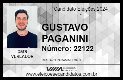 Candidato GUSTAVO PAGANINI 2024 - COLATINA - Eleições