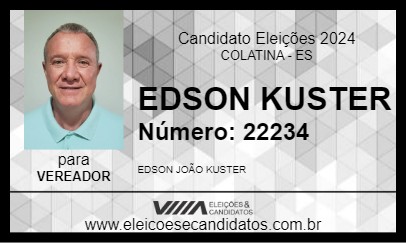 Candidato EDSON KUSTER 2024 - COLATINA - Eleições