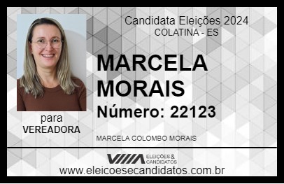 Candidato MARCELA MORAIS 2024 - COLATINA - Eleições