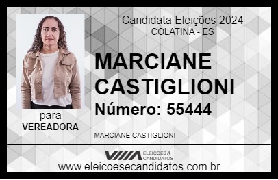 Candidato MARCIANE CASTIGLIONI 2024 - COLATINA - Eleições