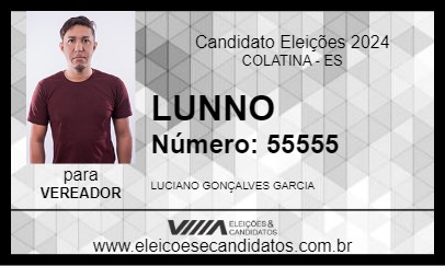 Candidato LUNNO 2024 - COLATINA - Eleições