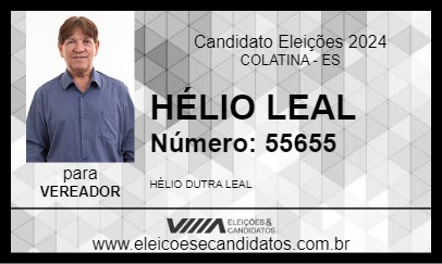 Candidato HÉLIO LEAL 2024 - COLATINA - Eleições