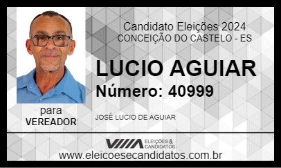 Candidato LUCIO AGUIAR 2024 - CONCEIÇÃO DO CASTELO - Eleições