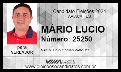 Candidato MÁRIO LUCIO 2024 - APIACÁ - Eleições