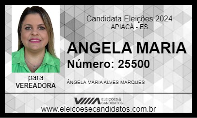 Candidato ANGELA MARIA 2024 - APIACÁ - Eleições