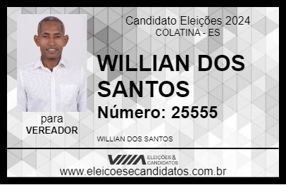 Candidato WILLIAN DOS SANTOS 2024 - COLATINA - Eleições