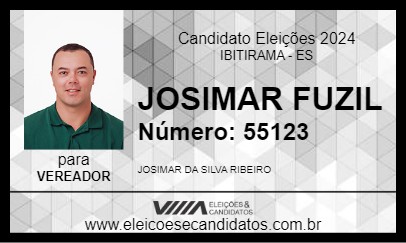 Candidato JOSIMAR FUZIL 2024 - IBITIRAMA - Eleições