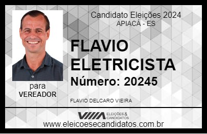 Candidato FLAVIO ELETRICISTA 2024 - APIACÁ - Eleições