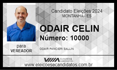 Candidato ODAIR CELIN 2024 - MONTANHA - Eleições