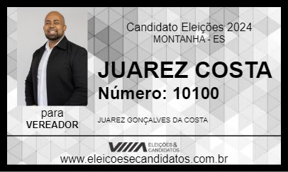 Candidato JUAREZ COSTA 2024 - MONTANHA - Eleições