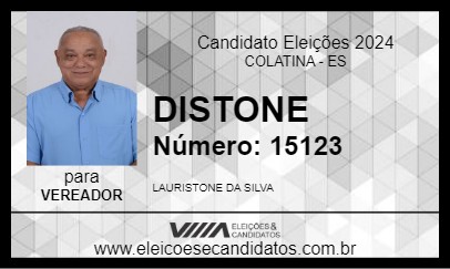 Candidato DISTONE 2024 - COLATINA - Eleições