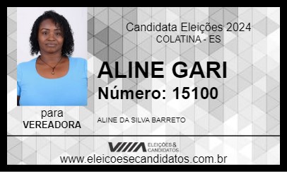 Candidato ALINE GARI 2024 - COLATINA - Eleições