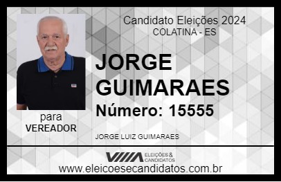 Candidato JORGE GUIMARAES 2024 - COLATINA - Eleições