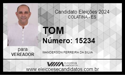 Candidato TOM 2024 - COLATINA - Eleições