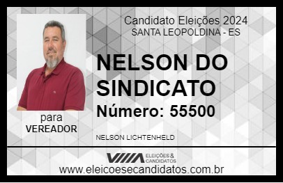 Candidato NELSON DO SINDICATO 2024 - SANTA LEOPOLDINA - Eleições