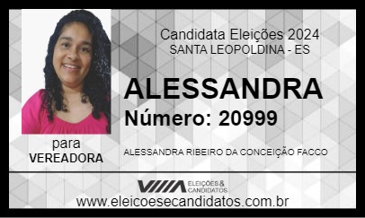 Candidato ALESSANDRA 2024 - SANTA LEOPOLDINA - Eleições