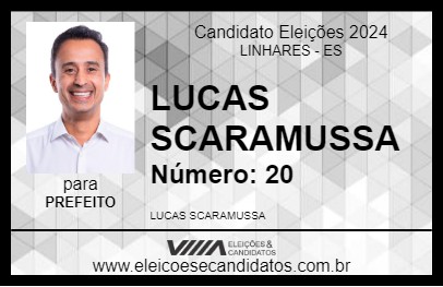 Candidato LUCAS SCARAMUSSA 2024 - LINHARES - Eleições