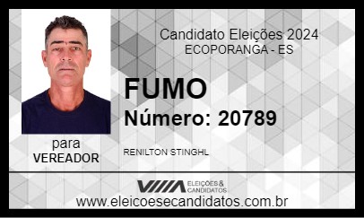 Candidato FUMO 2024 - ECOPORANGA - Eleições