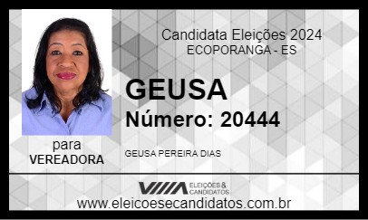 Candidato GEUSA 2024 - ECOPORANGA - Eleições