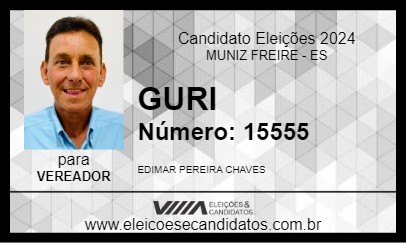 Candidato GURI 2024 - MUNIZ FREIRE - Eleições