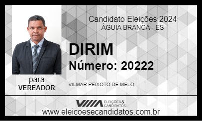 Candidato DIRIM 2024 - ÁGUIA BRANCA - Eleições