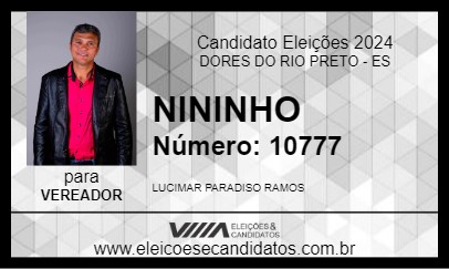 Candidato NININHO 2024 - DORES DO RIO PRETO - Eleições