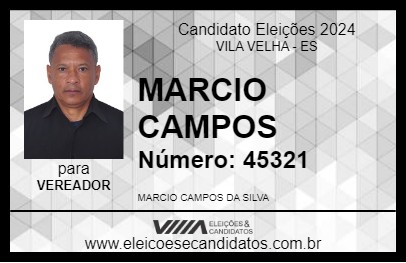 Candidato MARCIO CAMPOS 2024 - VILA VELHA - Eleições