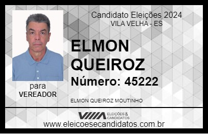 Candidato ELMON QUEIROZ 2024 - VILA VELHA - Eleições