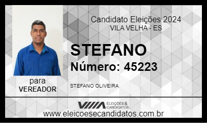 Candidato STEFANO 2024 - VILA VELHA - Eleições