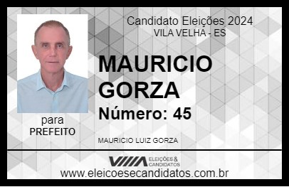 Candidato MAURICIO GORZA 2024 - VILA VELHA - Eleições