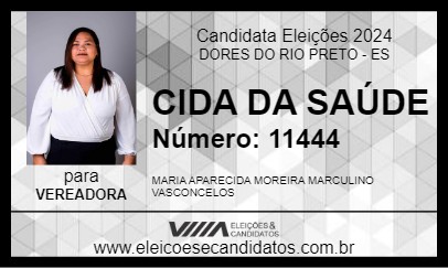 Candidato CIDA DA SAÚDE 2024 - DORES DO RIO PRETO - Eleições