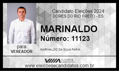 Candidato MARINALDO 2024 - DORES DO RIO PRETO - Eleições