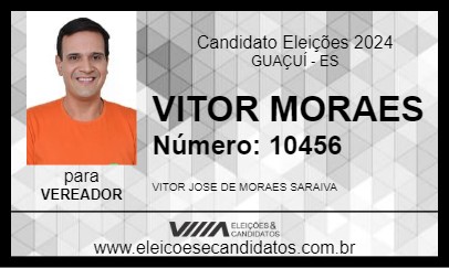 Candidato VITOR MORAES 2024 - GUAÇUÍ - Eleições