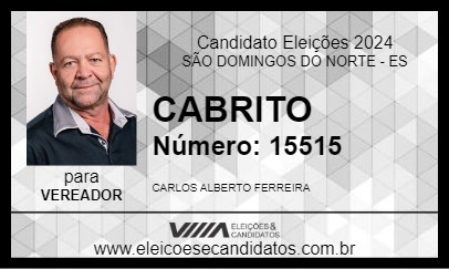 Candidato CABRITO 2024 - SÃO DOMINGOS DO NORTE - Eleições