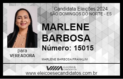 Candidato MARLENE BARBOSA 2024 - SÃO DOMINGOS DO NORTE - Eleições