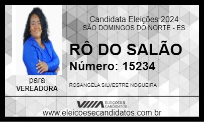 Candidato RÔ DO SALÃO 2024 - SÃO DOMINGOS DO NORTE - Eleições