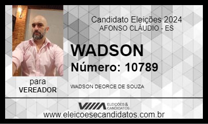 Candidato WADSON 2024 - AFONSO CLÁUDIO - Eleições