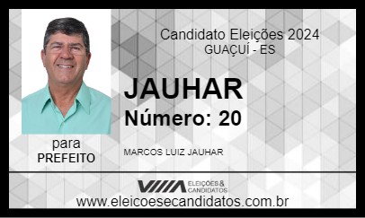 Candidato JAUHAR 2024 - GUAÇUÍ - Eleições